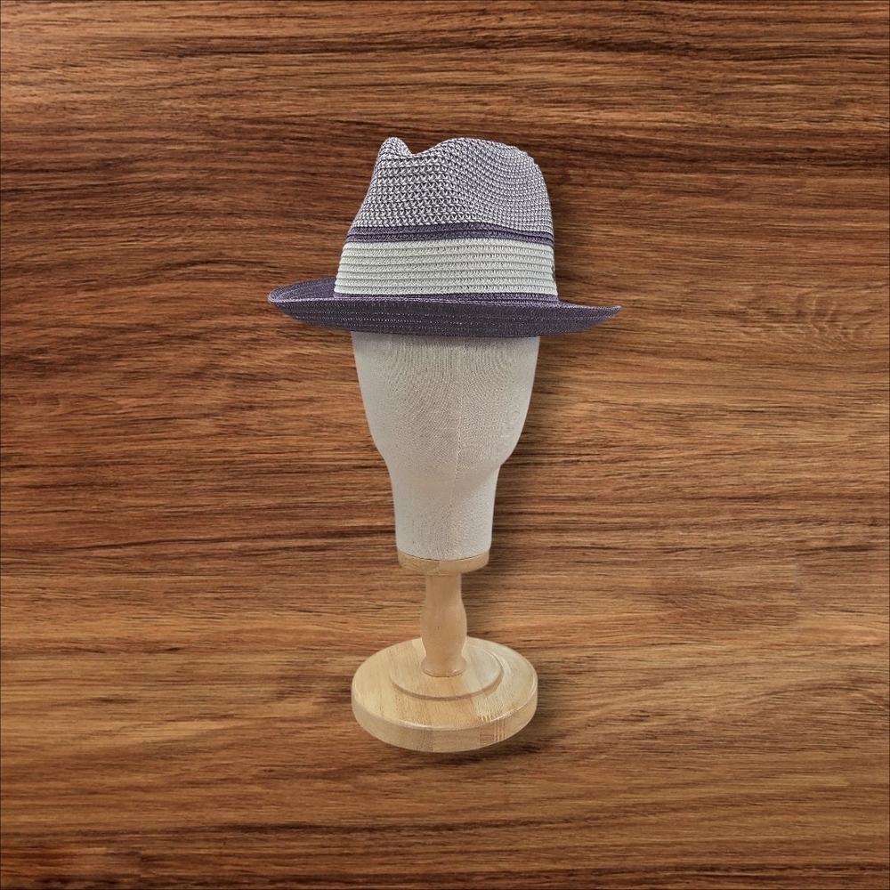 BRUNO CAPELO DANTE SEMI-CRUSHABLE FEDORA PINCH FRONT SNAP BRIM PURPLE WHIT DA225